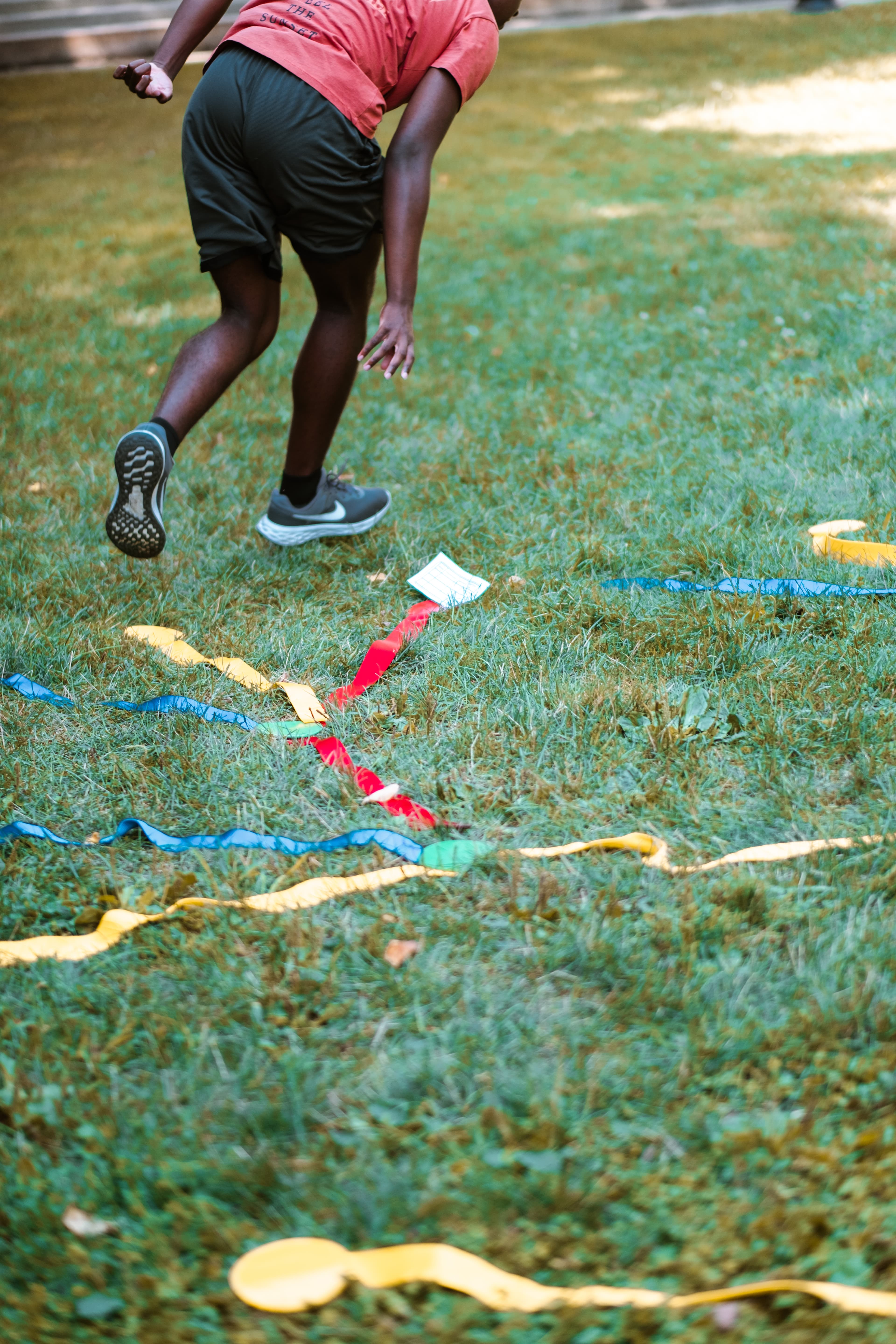blurred flagway structures